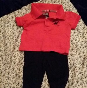 Beverly Hills Polo Club shirt with black pants